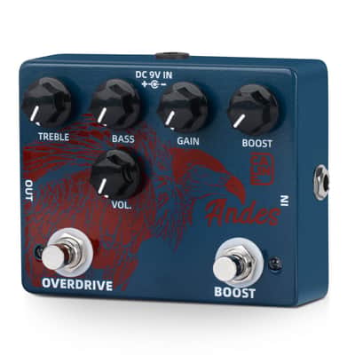 Caline DCP-11 Andes Boost & Overdrive Pedal Dual Effect Pedal,price include the import duty for US buyer image 3