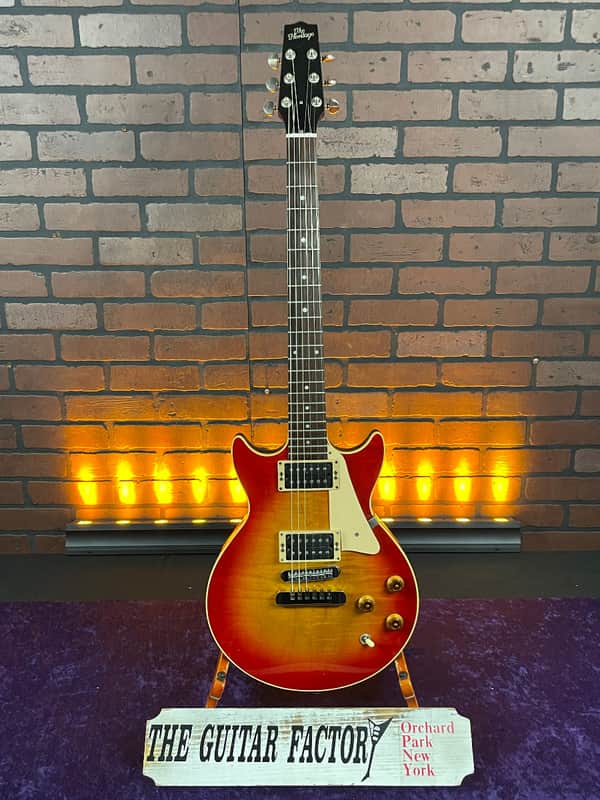 1988 Heritage H170 Cherry Sunburst Curly Maple Top Electric Guitar w/ Hard Case - Kalamazoo MI image 1