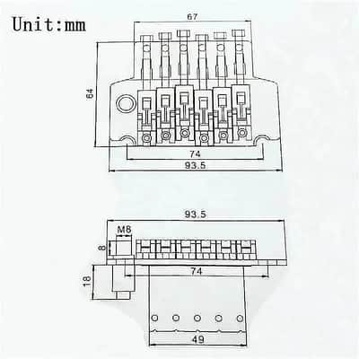Floyd Rose Floyd Rose II Bridge Tremolo System in Black image 5