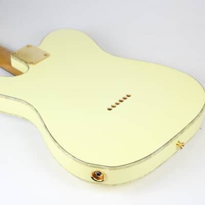 Fender Custom Telecaster 1999 MIJ Vintage White and Gold MINT The Edge U2 image 4