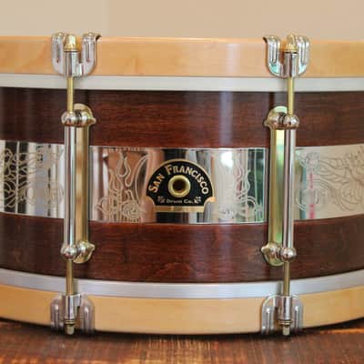 San Francisco Drum Co. 1906 - 2006 Earthquake & Fire Commemorative Snare Drum. #2 of 10. - San Franc image 3