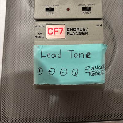 Reverb.com listing, price, conditions, and images for ibanez-cf7-chorus-flanger-pedal