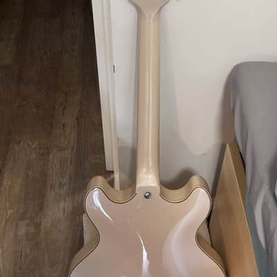 D'Angelico Premier DC Semi-Hollow Double Cutaway with Stop-Bar Tailpiece, Ovangkol Fretboard 2019 - 2020 - Champagne image 3