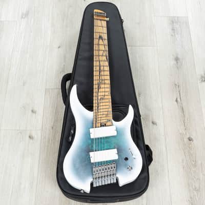 Mint Legator G8FOD Ghost Overdrive Headless Multi-Scale 8-String Guitar, Pale Moon Ebony, Arctic Blu image 12