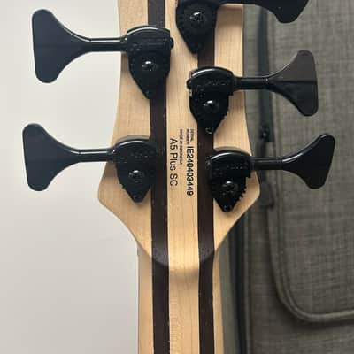 Cort Artisan Series A5 Plus SC 5 String Bass Guitar - Amber Open Pore image 5