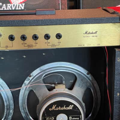 Vintage Marshall 5213 MOS-FET 100 Reverb Twin Guitar Combo Amp - 1986 Black - W/Footswitch image 10