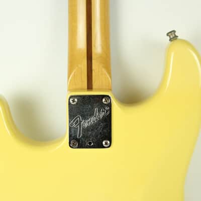 RARE 1988 Vintage Fender Stratocaster Plus Graffiti Yellow E4 Series ~All Original~ 1980s USA image 14