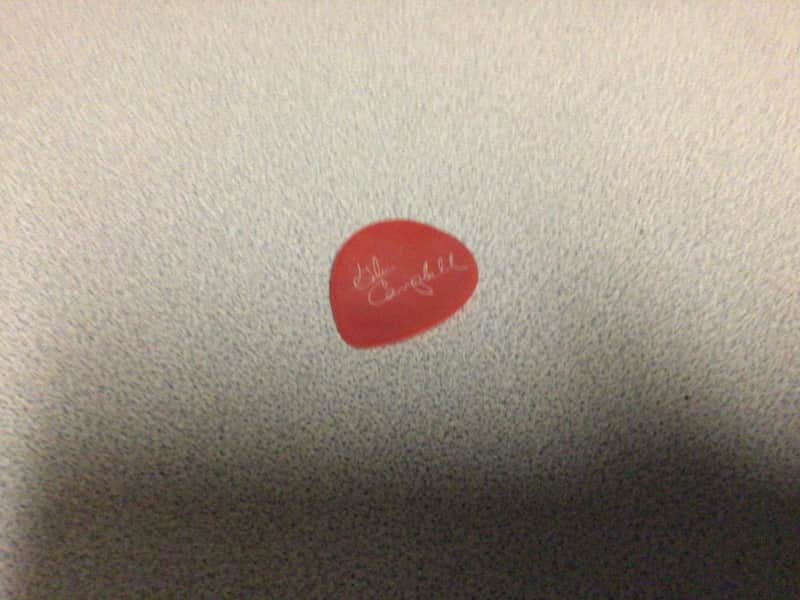 Fender Glen Campbell autographed guitar pick image 1