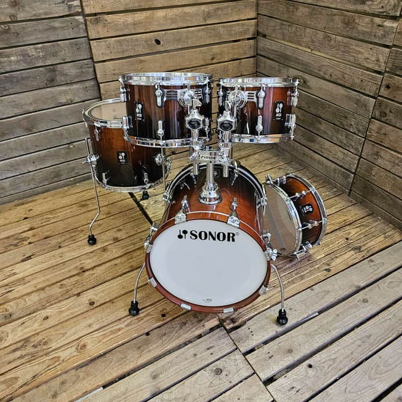 Drum Kit Sonor AQ2 Series 7ply Maple Safari Brown Fade USED! RKAQK220626 image 1