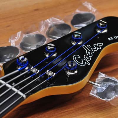 Godin A5 Ultra  Fretless A/E Natural image 14