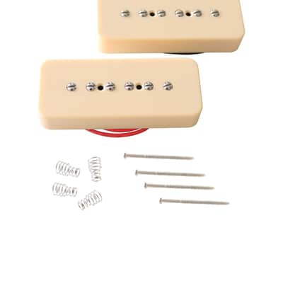 P90 Soapbar Pickup Bridge And Neck Single Coil Pickups Set For Electric Guitar Parts Replacement Cream. image 1