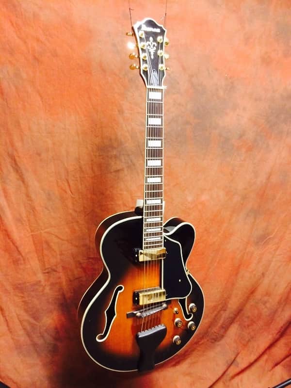 Ibanez AFJ957 7-string archtop w/OHSC - Sunburst image 1