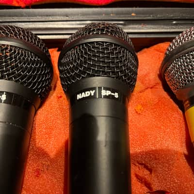 Shure/Nady/4 microphones Shure/realistic/ Nady Early 80s - Silver/black image 9