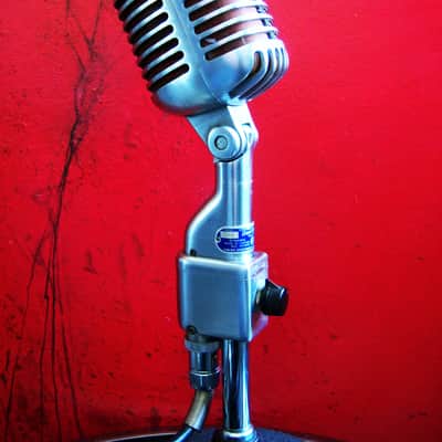 Vintage early 1950's Shure 55S dynamic cardioid microphone w extras Elvis 55 55SW 556S image 12