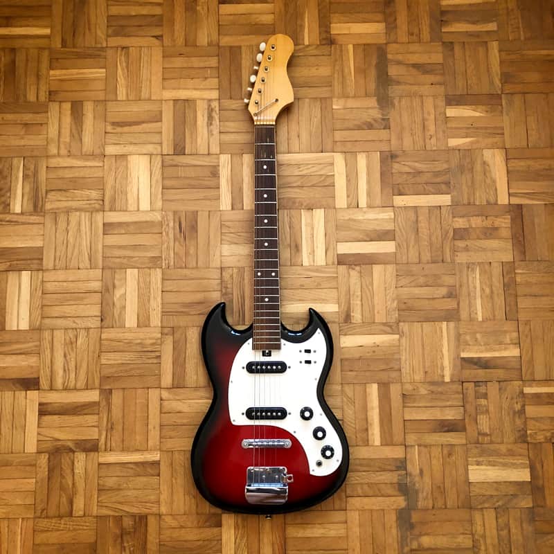 Rare! Sakai / Teisco SG-style vintage e-guitar (made in Japan in