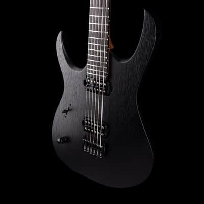 Mayones Duvell Elite 6 B27 Baritone Left Handed Black Limba Monolith Black Matte image 6