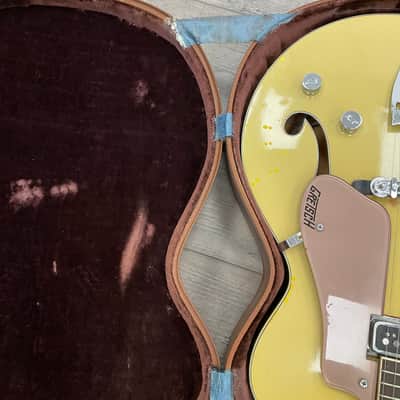 Gretsch 6189 Streamliner 1955 - 1957 - Bamboo Yellow with Copper Mist Back image 17