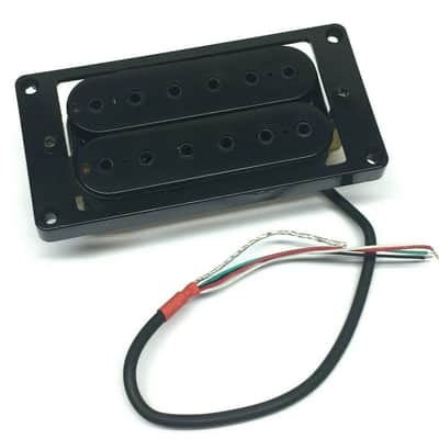 PU-BHH-B Black Hex Pole Bridge Position Humbucker Guitar Pickup w/ Ring 52mm