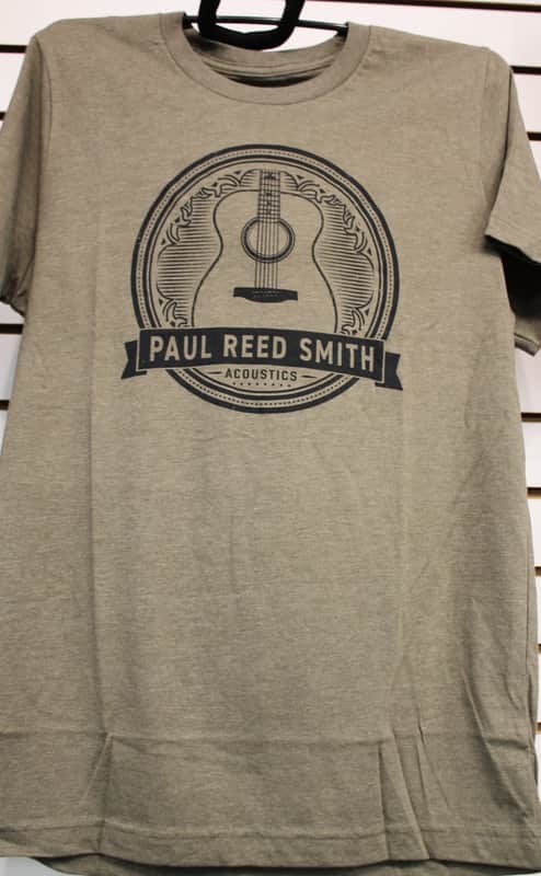 PRS Acoustic Guitar Design T-Shirt Heather Olive Medium image 1