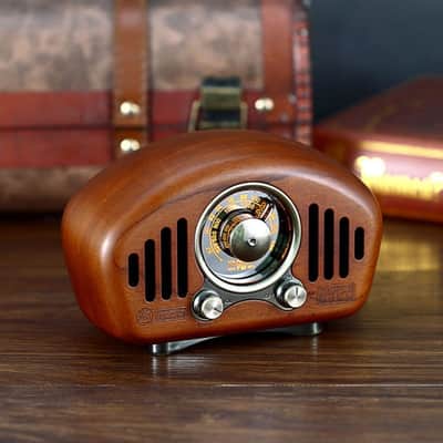 Vintage Radio-Walnut wooden image 5