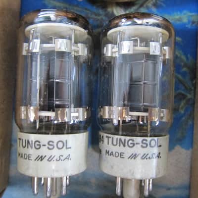 PR NOS Tungsol JAN CTL 6384 Power Tubes,Military Spec,USA,1950s/60s, Matching Batch Numbers,  Best 6L6 Upgrade with rewire/sockets, image 3