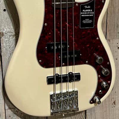 NEW Fender Player II Modified Active Precision Bass with Rosewood Fretboard - Olympic Pearl, Ships Ultra Fast With A Pro Set Up!! image 3