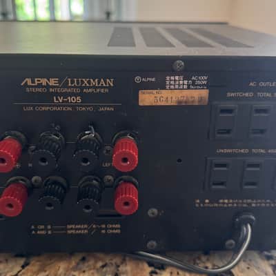 Luxman LV105 Hybrid (tube preamp, transistor final stage) Integrated amp image 5
