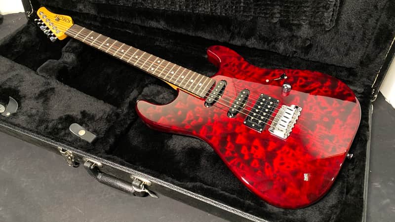 2014 Schecter USA Custom Shop California Custom Elite HSS Black Cherry Quilted Maple w/OHSC image 1