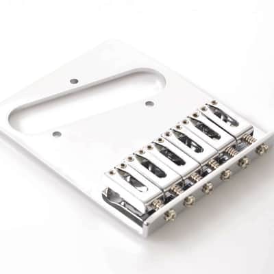 005-3354-000 Genuine Fender Standard Series 6-saddle Telecaster Bridge Chrome image 2