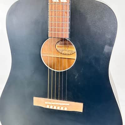 Recording King RDS-7-MBK Dirty 30's Series 7 Dreadnought Acoustic Guitar w/ Hard Case image 5
