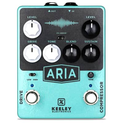 Keeley Aria V2 Compressor and Overdrive Pedal image 1