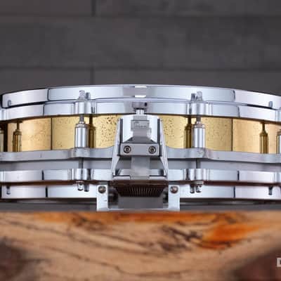 PEARL FREE FLOATING SYSTEM (FFS) 14 X 3.5 PICCOLO BRASS SHELL MK2 SNARE DRUM (PRE-LOVED) image 3