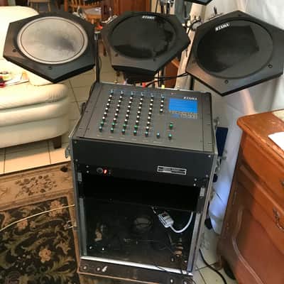 Tama Techstar TS306 and five TS100 BK pad w/ accessories 1985 - Black image 6