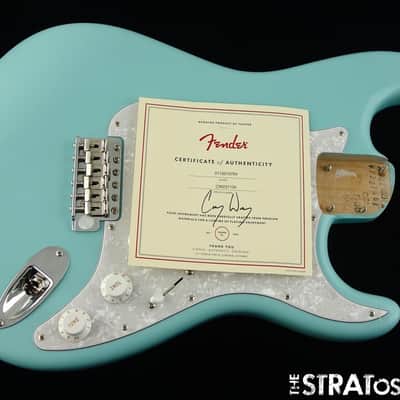 Fender American Cory Wong Stratocaster Strat LOADED BODY LTD Satin Daphne Blue image 2
