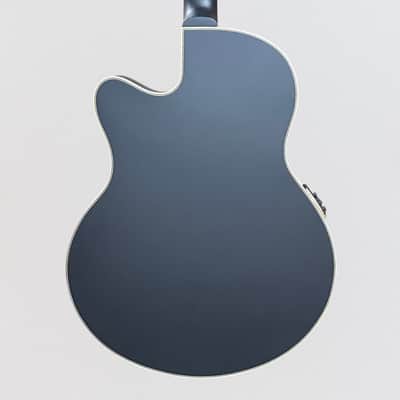 Warwick RockBass Alien Deluxe Thinline Hybrid 4 String Acoustic Electric Bass Guitar -Black image 4
