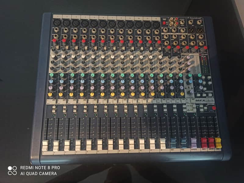 Soundcraft MFX12/2 12-Channel Mixer with Lexicon Effects 2000s - Blue image 1