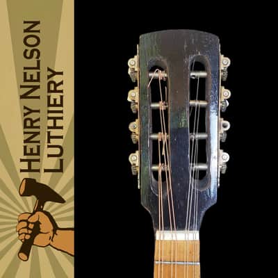 Spanish Style Mandolin Hand Built Small Shop, Flat Top, All Solid Woods, Luthier Restored, Video image 8