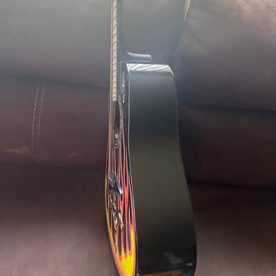 Dean The Player-Bret Michaels signature model 2000's - custom graphics/on black image 11