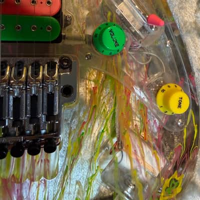Ibanez JEM20th Steve Vai Signature 20th Anniversary 2007 - Clear Splatter image 14