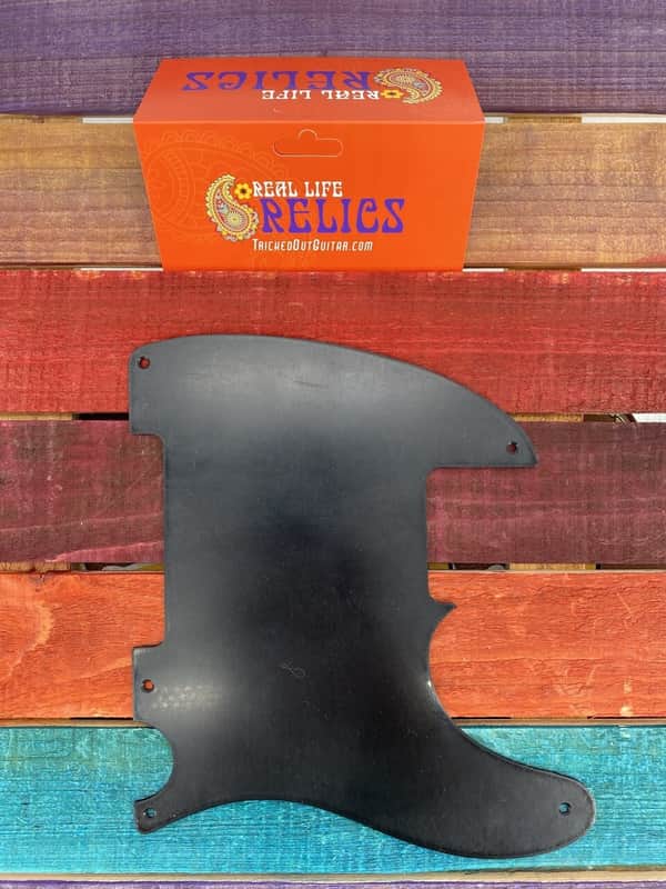 Real Life Relics Aged Black Esquire Telecaster® Pickguard 1 Ply 5 Hole .060 THIN   [PGL2] image 1