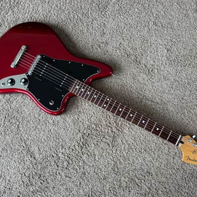 Fender Blacktop Jaguar P90 W/Gig Bag Candy Apple Red Exc! image 2