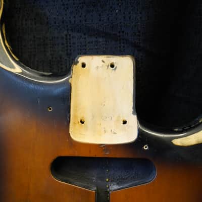 ESP/Japan GL-56 George Lynch Alder Guitar Body - Distressed Two-Tone Burst image 6