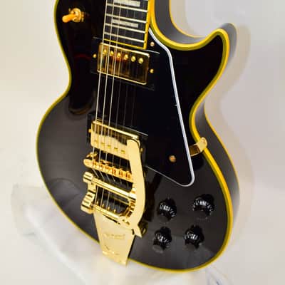 2025 Epiphone Joe Bonamassa '59 Les Paul Custom Electric Guitar, Antique Ebony w/ Case image 4