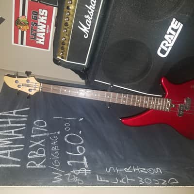 Yamaha RBX170 4-String Bass Guitar Metallic Red
