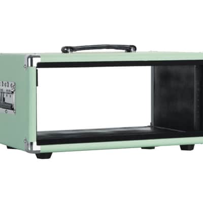 Gator Cases GR-RETRORACK-4SG Vintage Amp Vibe Rack Case – 4U Seafoam Green image 5