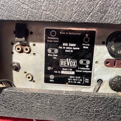 Revox type C36 TUBE TAPE RECORDER BLACK ( rare) image 5