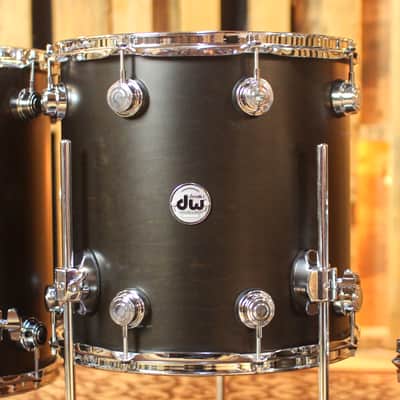 DW Collector's Maple SSC Ebony Satin Oil Drum Set - 22,8,10,12,14,16 - SO#1449939 image 7