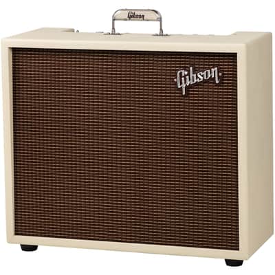 Gibson Dual Falcon 20 2x10 Combo Amplifier Cream Bronco Vinyl with Oxblood Grille image 3