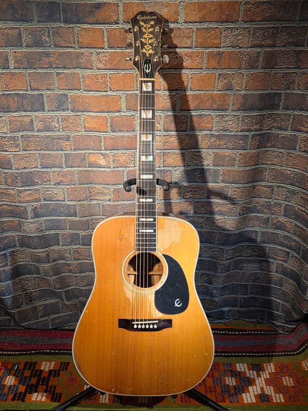 Vintage 70’s-80’s MIJ Epiphone PR-765 Natural Fresh Fret Level image 1