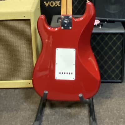 Fender Standard Stratocaster with Vintage Tremolo, Maple Fretboard 1992 - Crimson Red Metallic image 3